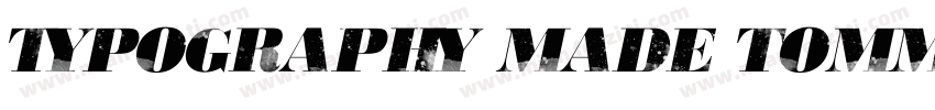 typography MADE TOMMY字体转换